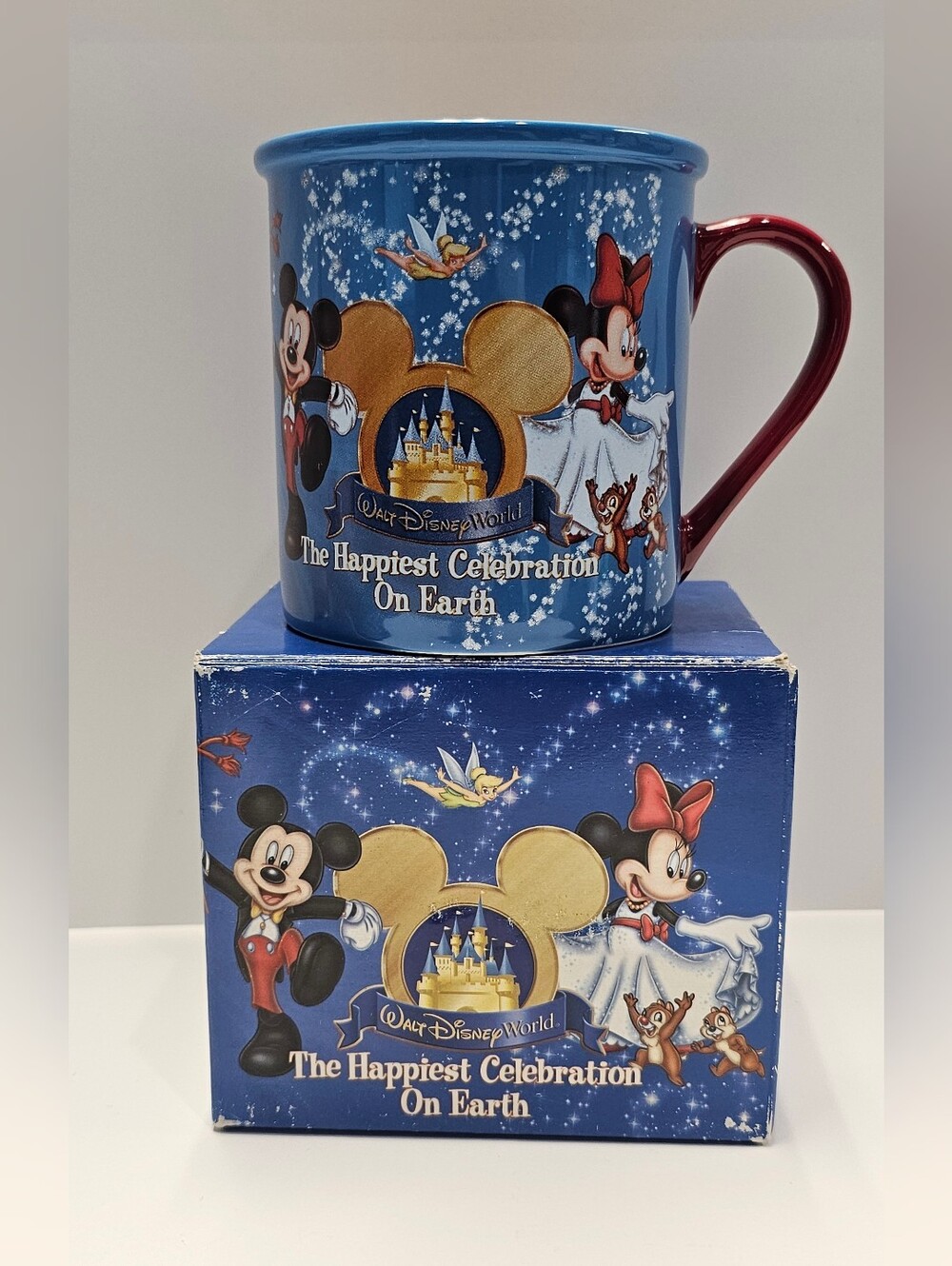 Walt Disney World "The Happiest Celebration On Earth" ceramic mug NIB